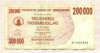 200000 долларов. Зимбабве 2007г