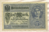 5 марок. Германия 1917г