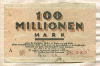 100000000 марок. Германия 1923г