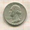 1/4 доллара. США 1944г