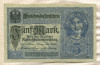 5 марок. Германия 1917г