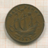 1/2 пенни. Великобритания 1943г