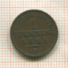 1 пфенниг. Пруссия 1868г