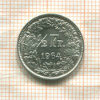 1/2 франка. Швейцария 1964г