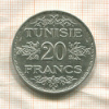 20 франков. Тунис 1934г