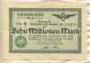 10000000 марок. Германия 1923г