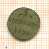 1 сешлинг. Гамбург 1851г