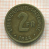 2 франка. Франция 1944г