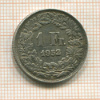 1 франк. Швейцария 1952г