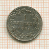 1 крейцер. Нассау 1861г