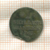 1 скиллинг. Дания 1763г