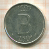 250 франков. Бельгия 1976г