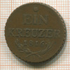 1 крейцер. Австрия 1816г