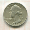 1/4 доллара. США 1964г