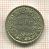1/2 франка. Швейцария 1958г