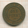 1 пенни. Австралия 1934г
