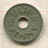 1 пенни. Фиджи 1955г