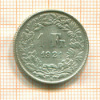 1 франк. Швейцария 1921г