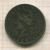 2 сентаво. Аргентина 1884г