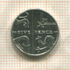 5 пенсов. Великобритания 2015г