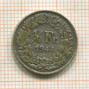 1/2 франка. Швейцария 1944г