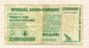 25000000000 долларов. Зимбабве 2008г
