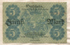 5 марок. Германия 1918г