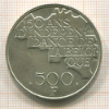 500 франков. Бельгия 1980г