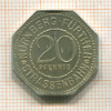 Нотгельд. 20 пфеннигов. Нюрнберг. Германия