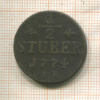 1/2 штубера. Юлих-Берг 1774г