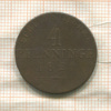 4 пфеннинга. Пруссия 1821г
