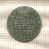 1/24 талера. Саксония (деформация) 176?г