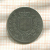 1 лира. Италия 1863г