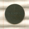 1 пфенниг. Франкфурт 1819г
