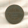 1 пфенниг. Саксония 1863г