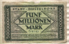 5000000 марок. Германия 1923г