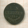 1 крейцер. Австрия 1816г