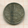 1 франк. Бельгия 1904г