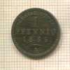 1 пфенниг. Саксен-Ваймар-Эйзенах 1865г