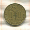 10 франков. Западная Африка 1966г
