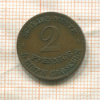 2 пфеннига. Саксен-Кобург-Гота 1856г