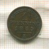 1 пфеннинг. Пруссия 1865г
