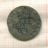 1/24 талера. Саксония 1755г