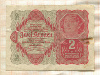 2 кроны. Австро-Венгрия 1922г