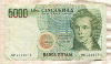 5000 лир. Италия 1985г