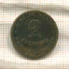 2 пфеннига. Саксен-Кобург-Гота 1856г