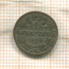 1 крейцер. Бавария 1856г