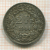 2 франка. Швейцария 1944г