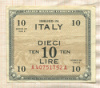 10 лир. Италия 1943г