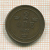2 эре. Швеция 1874г